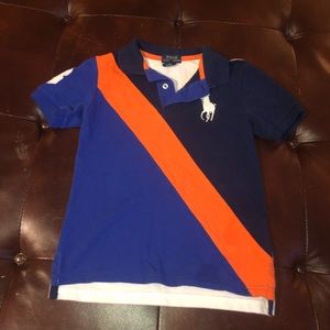 Color Block Big Pony Short-Sleeve Polo Shirt